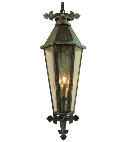 2nd Avenue - 48259-201.3LT.V - Three Light Wall Sconce - Millesime - Craftsman Verde On Brass