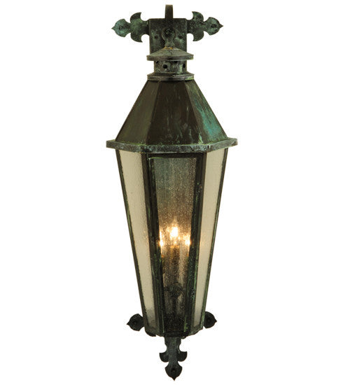 2nd Avenue - 48259-201.3LT.V - Three Light Wall Sconce - Millesime - Craftsman Verde On Brass