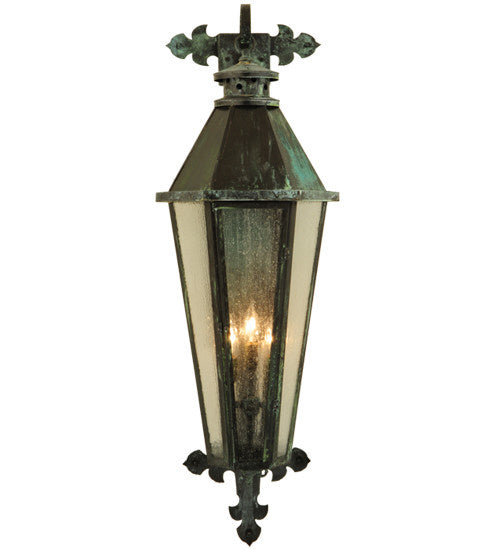 2nd Avenue - 48259-201.3LT.V - Three Light Wall Sconce - Millesime - Craftsman Verde On Brass