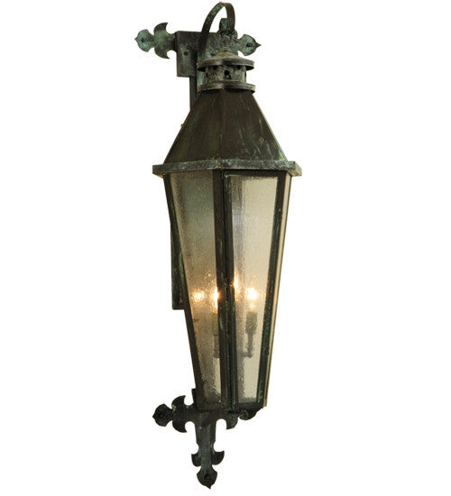 2nd Avenue - 48259-201.3LT.V - Three Light Wall Sconce - Millesime - Craftsman Verde On Brass