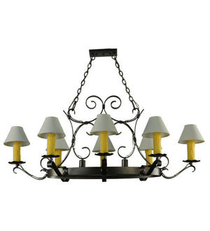 2nd Avenue - 87029.51.DL.CC - Ten Light Chandelier - Handforged - Blackened Pewter