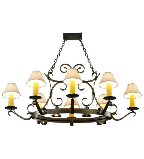 2nd Avenue - 87029.51.DL.CC - Ten Light Chandelier - Handforged - Blackened Pewter