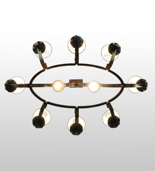 2nd Avenue - 87029.51.DL.CC - Ten Light Chandelier - Handforged - Blackened Pewter