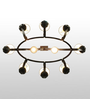 2nd Avenue - 87029.51.DL.CC - Ten Light Chandelier - Handforged - Blackened Pewter