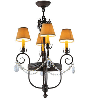 2nd Avenue - 87806.18.X.NFNL - Four Light Chandelier - Antonia - Cajun Spice Textured