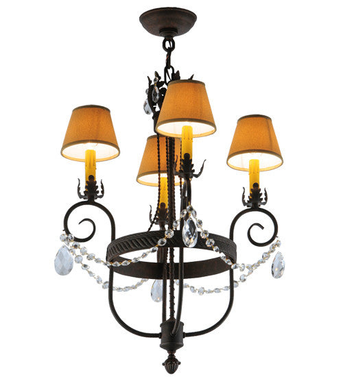 2nd Avenue - 87806.18.X.NFNL - Four Light Chandelier - Antonia - Cajun Spice Textured