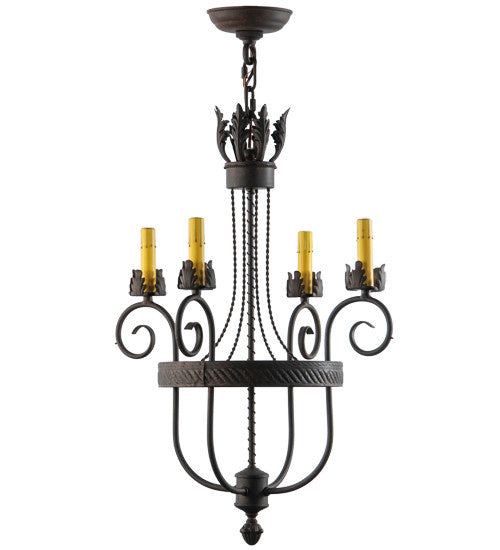 2nd Avenue - 87806.18.X.NFNL - Four Light Chandelier - Antonia - Cajun Spice Textured