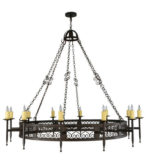 2nd Avenue - 05.0747.72.1TR - 12 Light Chandelier - Toscano - Classic Rust