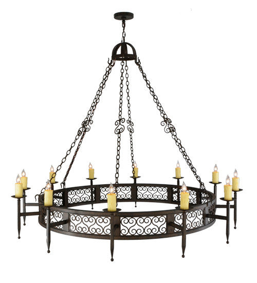 2nd Avenue - 05.0747.72.1TR - 12 Light Chandelier - Toscano - Classic Rust