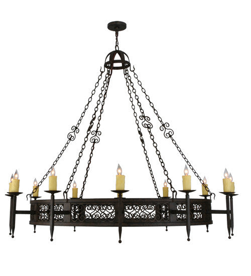 2nd Avenue - 05.0747.72.1TR - 12 Light Chandelier - Toscano - Classic Rust