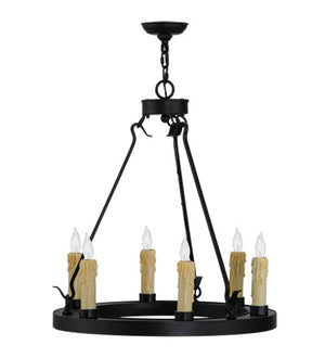 2nd Avenue - 213432-4 - Six Light Chandelier - Deina - Blackwash