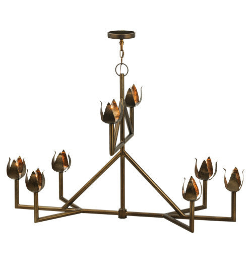 2nd Avenue - 200109-26 - Eight Light Chandelier - Tulip - Antique Copper