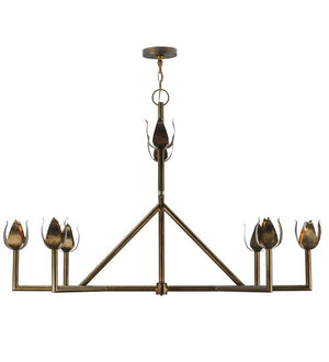 2nd Avenue - 200109-26 - Eight Light Chandelier - Tulip - Antique Copper