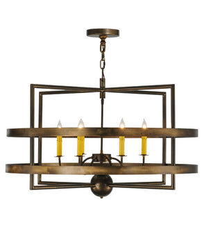 2nd Avenue - 200109-27 - Six Light Chandelier - Aldari - Antique Copper