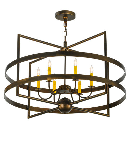 2nd Avenue - 200109-27 - Six Light Chandelier - Aldari - Antique Copper