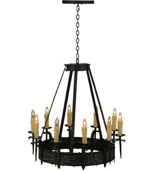 2nd Avenue - 62184-6 - Ten Light Chandelier - Costello - Smoke