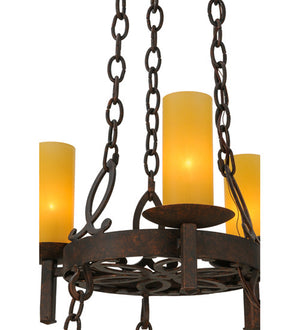 2nd Avenue - 200010-11.GL - Nine Light Chandelier - Newcastle - Rusty Nail Textured