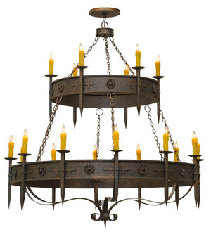 2nd Avenue - 871019.66.72H.2TR - 18 Light Chandelier - Calandra - Gilded Tobacco