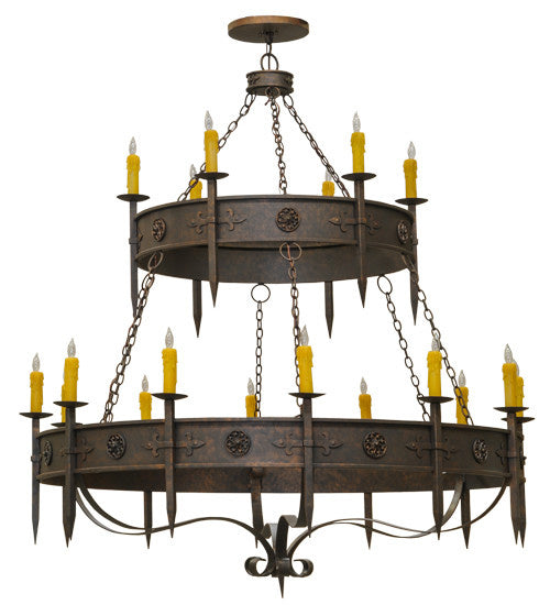 2nd Avenue - 871019.66.72H.2TR - 18 Light Chandelier - Calandra - Gilded Tobacco