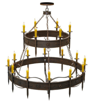 2nd Avenue - 871019.66.72H.2TR - 18 Light Chandelier - Calandra - Gilded Tobacco