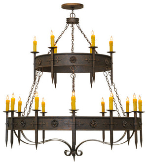 2nd Avenue - 871019.66.72H.2TR - 18 Light Chandelier - Calandra - Gilded Tobacco