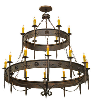 2nd Avenue - 871019.66.72H.2TR - 18 Light Chandelier - Calandra - Gilded Tobacco