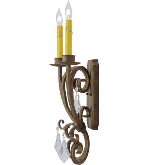 2nd Avenue - 202584-1 - Two Light Wall Sconce - Thierry - Pompeii Gold