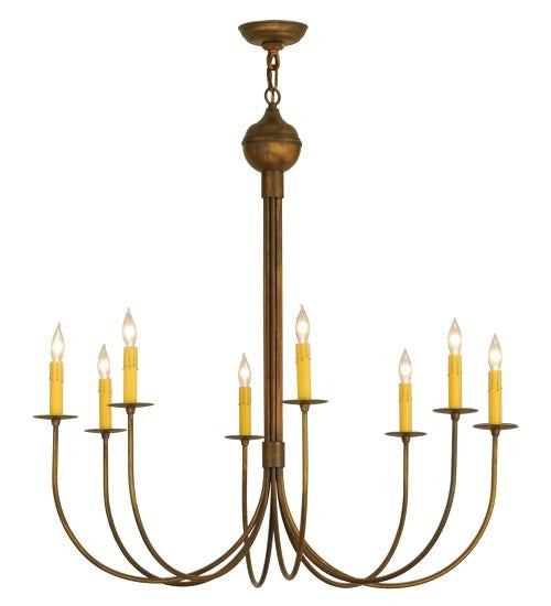 2nd Avenue - 60060-9 - Eight Light Chandelier - Cheal - Antique Brass Matte