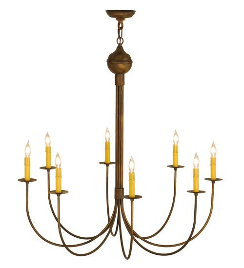 2nd Avenue - 60060-9 - Eight Light Chandelier - Cheal - Antique Brass Matte