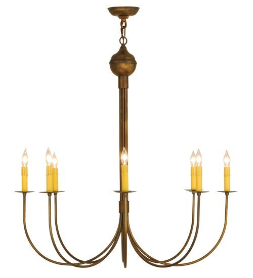 2nd Avenue - 60060-9 - Eight Light Chandelier - Cheal - Antique Brass Matte