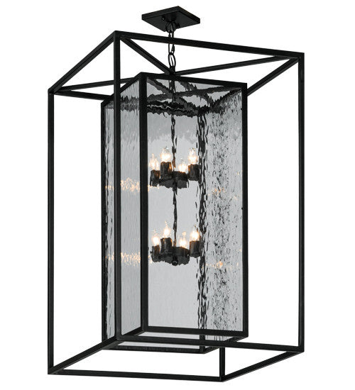 2nd Avenue - 48259-435 - Eight Light Pendant - Kitzi Box - Solar Black