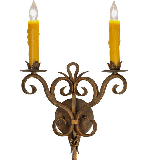 2nd Avenue - 04.1077.2.48H - Two Light Wall Sconce - Palmira - Gilded Tobacco