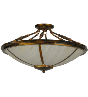 2nd Avenue - 221475-3 - Four Light Semi Flush Mount - Commerce - Light Burnished Transparent Gold