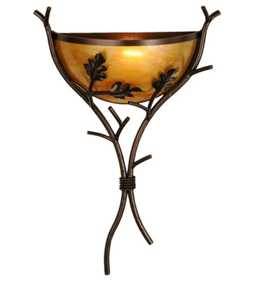 2nd Avenue - S18327-25 - One Light Wall Sconce - Oak Branch - Copper Vein