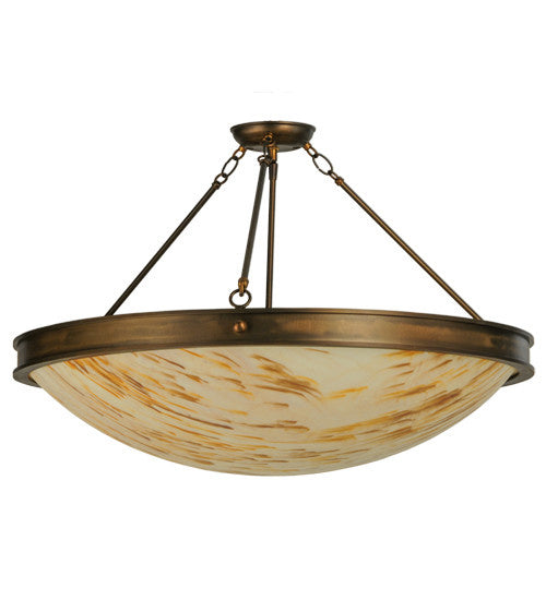 2nd Avenue - 38979-3 - Three Light Semi Flush Mount - Dionne - Antique Copper