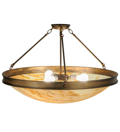 2nd Avenue - 38979-3 - Three Light Semi Flush Mount - Dionne - Antique Copper