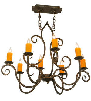 2nd Avenue - 01.0731.36.OVAL.GT - Eight Light Chandelier - Clifton - Gilded Tobacco