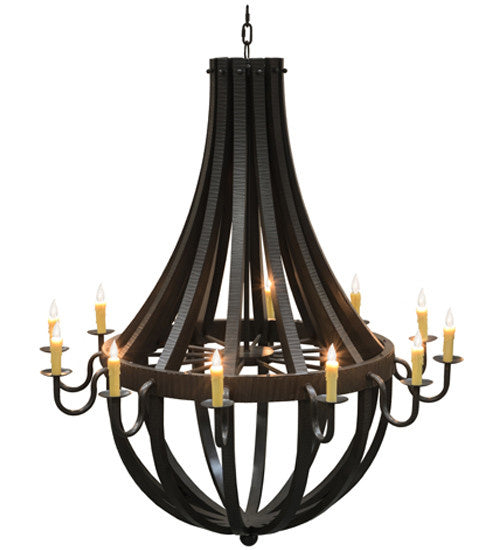 2nd Avenue - 48259-489 - 12 Light Chandelier - Barrel Stave - Timeless Bronze