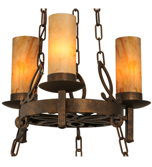 2nd Avenue - 210185-1.NH - Nine Light Chandelier - Newcastle - Gilded Tobacco