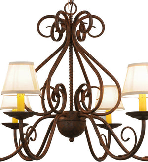 2nd Avenue - 87948.36.RN - Six Light Chandelier - Jenna - Rusty Nail