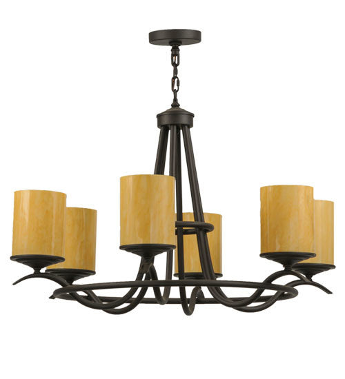 2nd Avenue - 871488.36.ORB - Six Light Chandelier - Octavia - Oil Rubbed Bronze