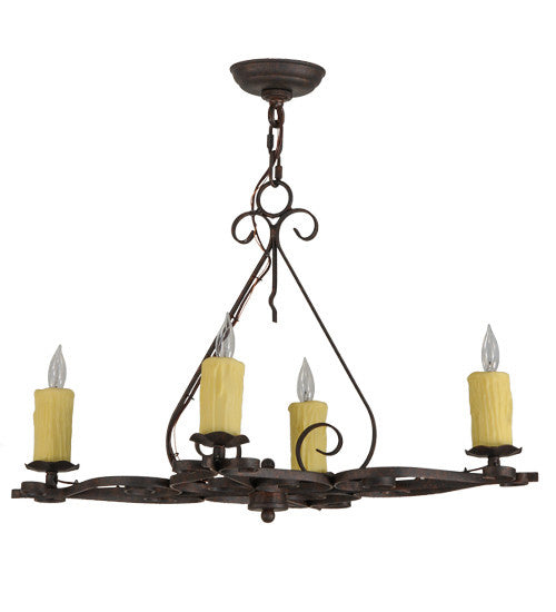 2nd Avenue - 8020.28.ES.CS - Four Light Chandelier - Elianna - Cajun Spice