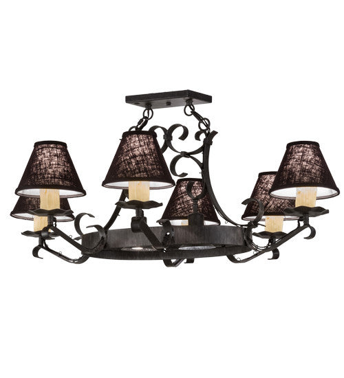 2nd Avenue - 87029.38.DL.AIG - Eight Light Chandelier - Handforged - Antique Iron Gate