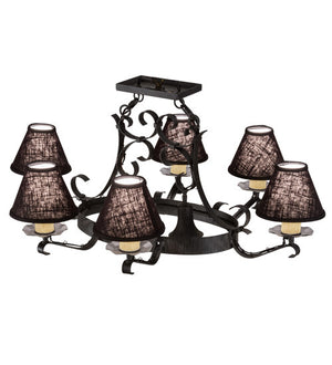 2nd Avenue - 87029.38.DL.AIG - Eight Light Chandelier - Handforged - Antique Iron Gate