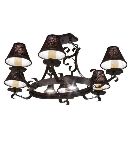 2nd Avenue - 87029.38.DL.AIG - Eight Light Chandelier - Handforged - Antique Iron Gate