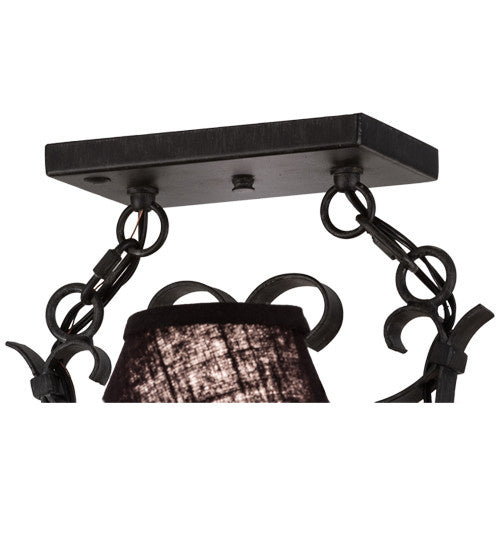 2nd Avenue - 87029.38.DL.AIG - Eight Light Chandelier - Handforged - Antique Iron Gate