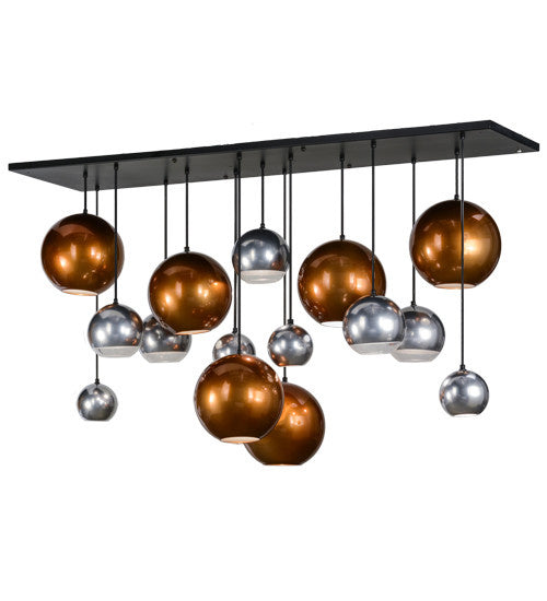 2nd Avenue - 62799-11 - 15 Light Pendant - Bola - Solar Black