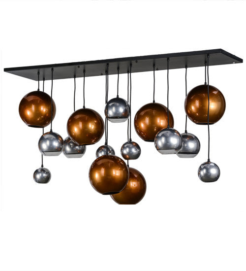 2nd Avenue - 62799-11 - 15 Light Pendant - Bola - Solar Black