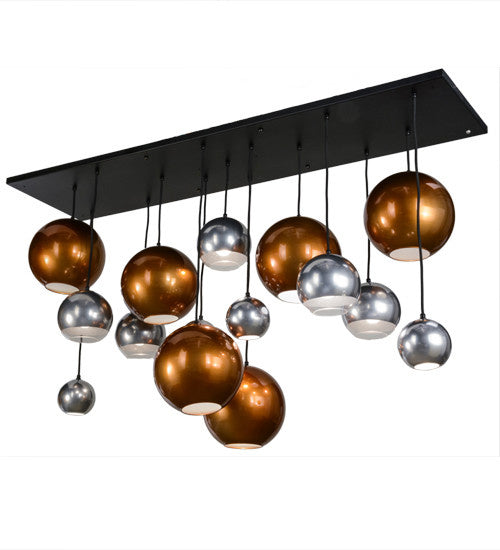 2nd Avenue - 62799-11 - 15 Light Pendant - Bola - Solar Black