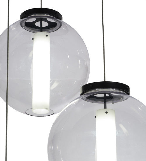 2nd Avenue - 62984-12 - Three Light Pendant - Bola - Black